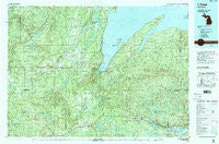 L'Anse Michigan Historical topographic map, 1:100000 scale, 30 X 60 Minute, Year 1991