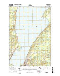 L'Anse Michigan Current topographic map, 1:24000 scale, 7.5 X 7.5 Minute, Year 2017