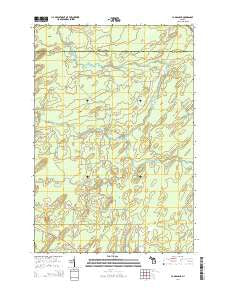 La Branche Michigan Historical topographic map, 1:24000 scale, 7.5 X 7.5 Minute, Year 2014