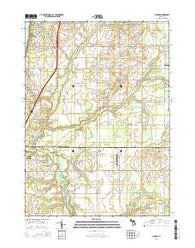 Lacota Michigan Historical topographic map, 1:24000 scale, 7.5 X 7.5 Minute, Year 2014