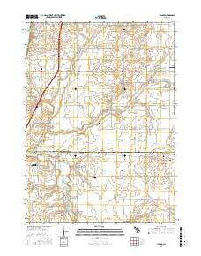 Lacota Michigan Current topographic map, 1:24000 scale, 7.5 X 7.5 Minute, Year 2017