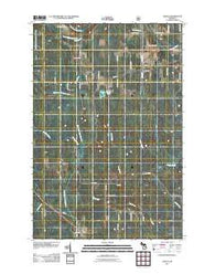 Ladoga Michigan Historical topographic map, 1:24000 scale, 7.5 X 7.5 Minute, Year 2011