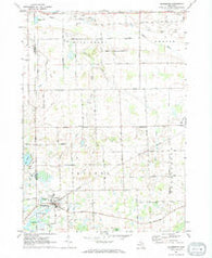 Laingsburg Michigan Historical topographic map, 1:24000 scale, 7.5 X 7.5 Minute, Year 1972