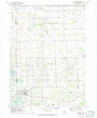 Laingsburg Michigan Historical topographic map, 1:24000 scale, 7.5 X 7.5 Minute, Year 1972