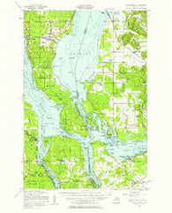 Lake George Michigan Historical topographic map, 1:62500 scale, 15 X 15 Minute, Year 1951