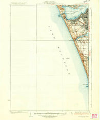 Lake Harbor Michigan Historical topographic map, 1:62500 scale, 15 X 15 Minute, Year 1936