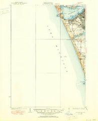 Lake Harbor Michigan Historical topographic map, 1:62500 scale, 15 X 15 Minute, Year 1936