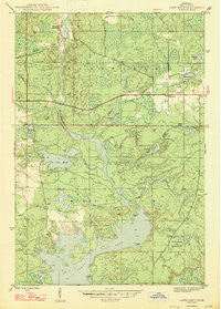 Lake Mary Michigan Historical topographic map, 1:24000 scale, 7.5 X 7.5 Minute, Year 1947