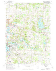 Lake Orion Michigan Historical topographic map, 1:24000 scale, 7.5 X 7.5 Minute, Year 1968