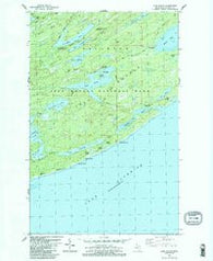 Lake Richie Michigan Historical topographic map, 1:24000 scale, 7.5 X 7.5 Minute, Year 1985