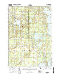Lake Ann Michigan Current topographic map, 1:24000 scale, 7.5 X 7.5 Minute, Year 2017