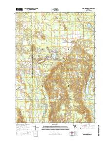 Lake Arrowhead Michigan Historical topographic map, 1:24000 scale, 7.5 X 7.5 Minute, Year 2014