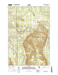 Lake Arrowhead Michigan Current topographic map, 1:24000 scale, 7.5 X 7.5 Minute, Year 2017