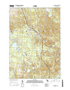 Lake George Michigan Current topographic map, 1:24000 scale, 7.5 X 7.5 Minute, Year 2016