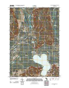 Lake Margrethe Michigan Historical topographic map, 1:24000 scale, 7.5 X 7.5 Minute, Year 2011