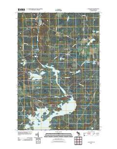 Lake Mary Michigan Historical topographic map, 1:24000 scale, 7.5 X 7.5 Minute, Year 2011