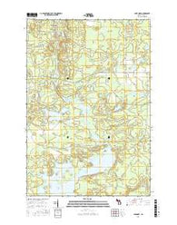 Lake Mary Michigan Current topographic map, 1:24000 scale, 7.5 X 7.5 Minute, Year 2016