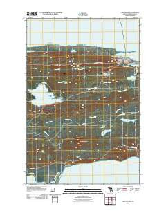 Lake Medora Michigan Historical topographic map, 1:24000 scale, 7.5 X 7.5 Minute, Year 2011