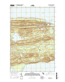 Lake Medora Michigan Current topographic map, 1:24000 scale, 7.5 X 7.5 Minute, Year 2017