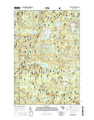 Lake Mitigwaki Michigan Historical topographic map, 1:24000 scale, 7.5 X 7.5 Minute, Year 2014