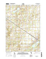 Lake Odessa Michigan Current topographic map, 1:24000 scale, 7.5 X 7.5 Minute, Year 2016