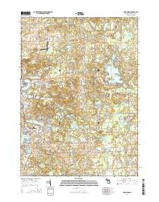 Lake Orion Michigan Historical topographic map, 1:24000 scale, 7.5 X 7.5 Minute, Year 2014