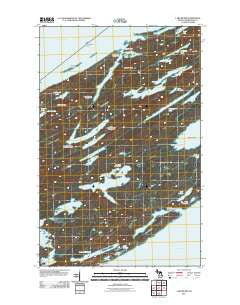 Lake Richie Michigan Historical topographic map, 1:24000 scale, 7.5 X 7.5 Minute, Year 2011