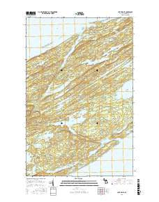 Lake Richie Michigan Current topographic map, 1:24000 scale, 7.5 X 7.5 Minute, Year 2017