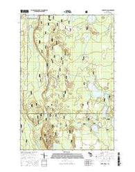 Lake Stella Michigan Current topographic map, 1:24000 scale, 7.5 X 7.5 Minute, Year 2017