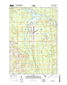 Lake Winyah Michigan Historical topographic map, 1:24000 scale, 7.5 X 7.5 Minute, Year 2014