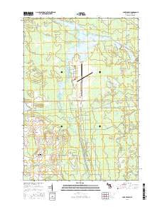 Lake Winyah Michigan Current topographic map, 1:24000 scale, 7.5 X 7.5 Minute, Year 2016