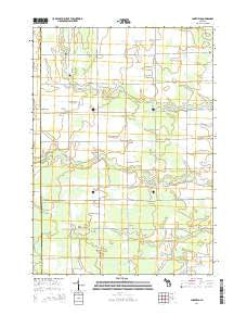 Lakefield Michigan Historical topographic map, 1:24000 scale, 7.5 X 7.5 Minute, Year 2014