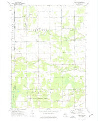 Lakefield Michigan Historical topographic map, 1:24000 scale, 7.5 X 7.5 Minute, Year 1973