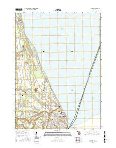 Lakeport Michigan Current topographic map, 1:24000 scale, 7.5 X 7.5 Minute, Year 2016
