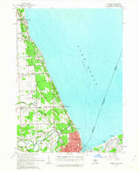 Lakeport Michigan Historical topographic map, 1:24000 scale, 7.5 X 7.5 Minute, Year 1961
