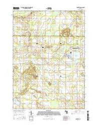 Lakeview Michigan Current topographic map, 1:24000 scale, 7.5 X 7.5 Minute, Year 2017