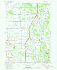Lambertville West Michigan Historical topographic map, 1:24000 scale, 7.5 X 7.5 Minute, Year 1972