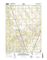 Lambertville East Michigan Current topographic map, 1:24000 scale, 7.5 X 7.5 Minute, Year 2016
