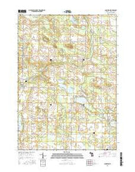 Langston Michigan Current topographic map, 1:24000 scale, 7.5 X 7.5 Minute, Year 2017