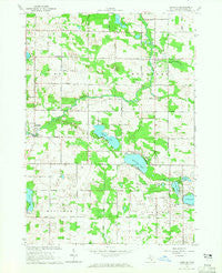 Langston Michigan Historical topographic map, 1:24000 scale, 7.5 X 7.5 Minute, Year 1964