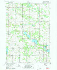 Langston Michigan Historical topographic map, 1:24000 scale, 7.5 X 7.5 Minute, Year 1964