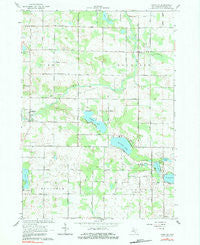 Langston Michigan Historical topographic map, 1:24000 scale, 7.5 X 7.5 Minute, Year 1964
