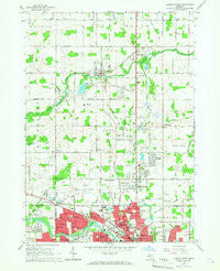Lansing North Michigan Historical topographic map, 1:24000 scale, 7.5 X 7.5 Minute, Year 1965