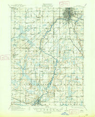 Lansing Michigan Historical topographic map, 1:62500 scale, 15 X 15 Minute, Year 1912