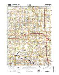 Lansing North Michigan Historical topographic map, 1:24000 scale, 7.5 X 7.5 Minute, Year 2014