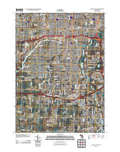 Lansing South Michigan Historical topographic map, 1:24000 scale, 7.5 X 7.5 Minute, Year 2011
