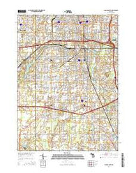 Lansing South Michigan Historical topographic map, 1:24000 scale, 7.5 X 7.5 Minute, Year 2014