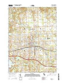 Lapeer Michigan Historical topographic map, 1:24000 scale, 7.5 X 7.5 Minute, Year 2014