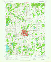 Lapeer Michigan Historical topographic map, 1:24000 scale, 7.5 X 7.5 Minute, Year 1963
