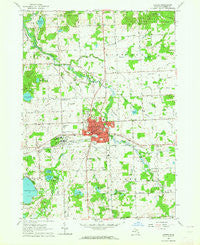 Lapeer Michigan Historical topographic map, 1:24000 scale, 7.5 X 7.5 Minute, Year 1963